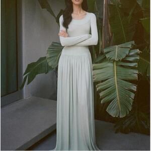 Helsa Aesther Jersey Dress color seafoam